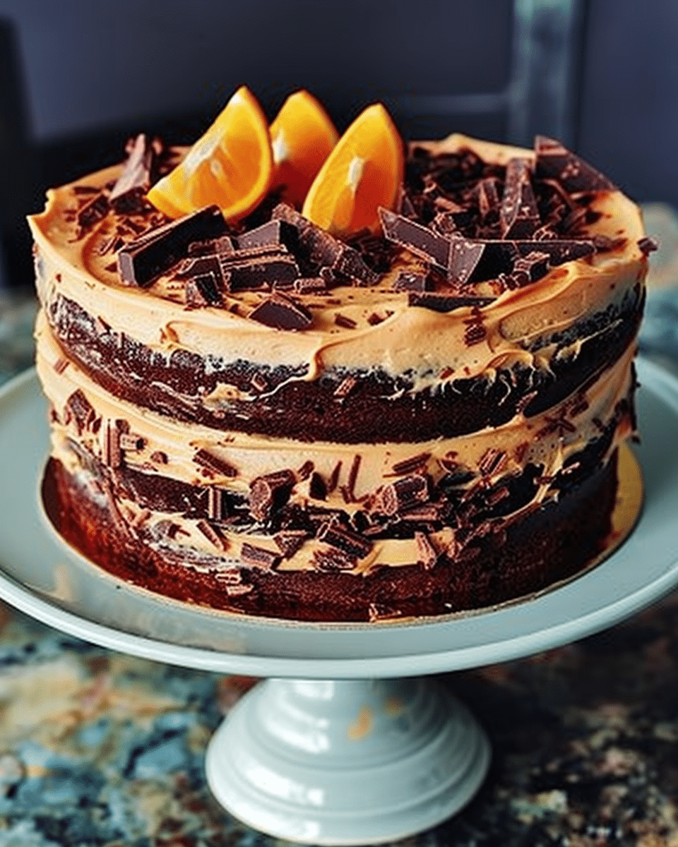 Chocolate Orange Layer Cake Recipe