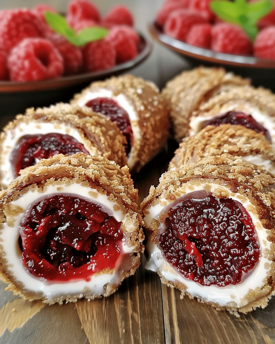 Peanut Butter & Jelly Cheesecake Roll-Ups