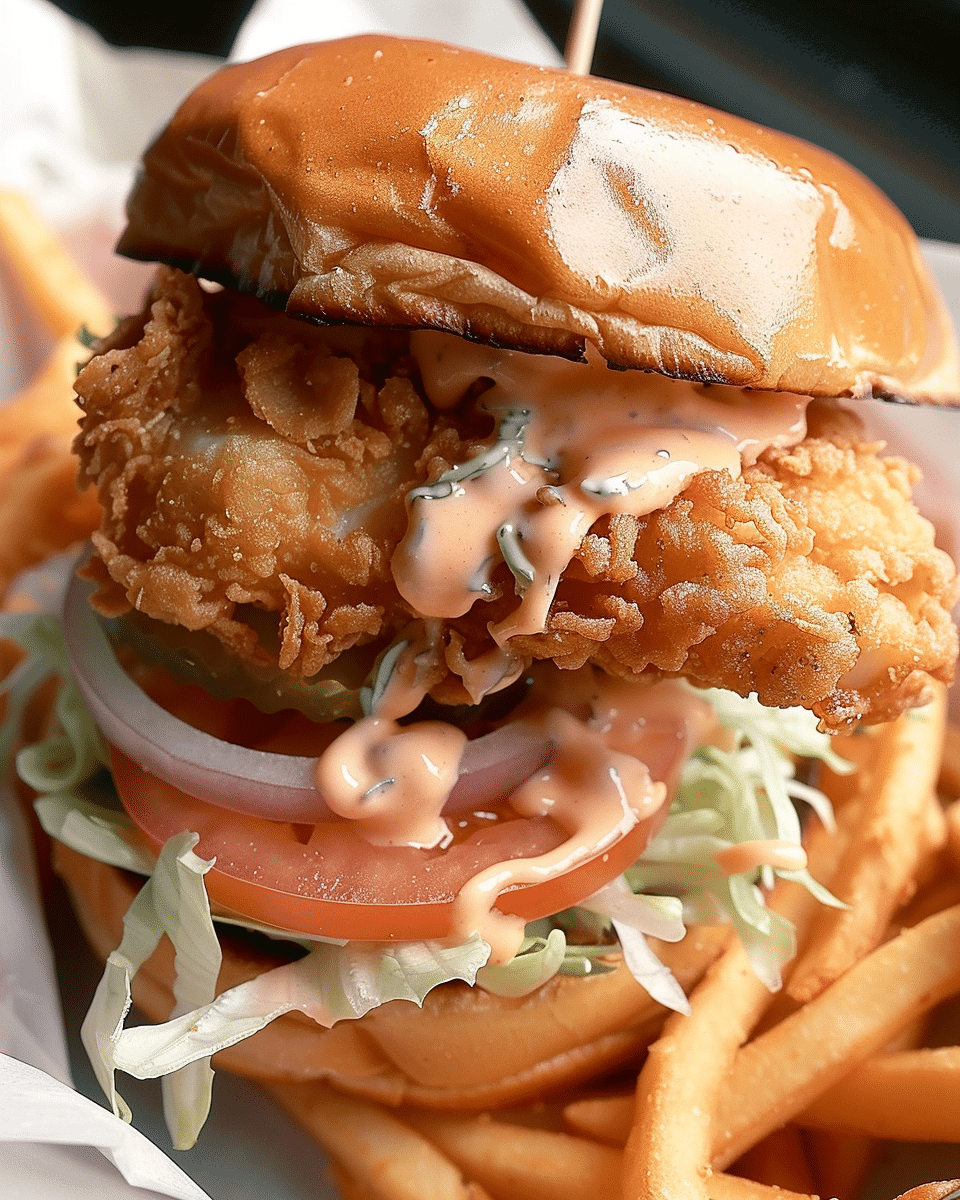 Fried Cod Fish Sandwich
