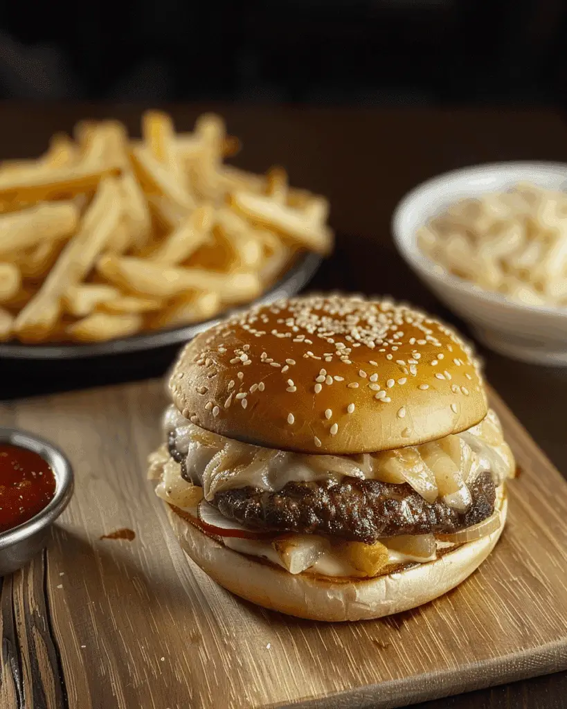 Healthy McDonald’s Double Cheeseburger & Fries Fakeaway (Better Than Takeout)