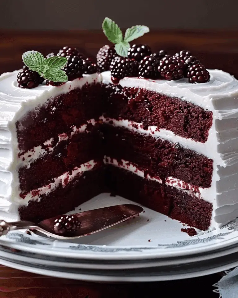Blackberry Velvet Cake: A Decadent Delight