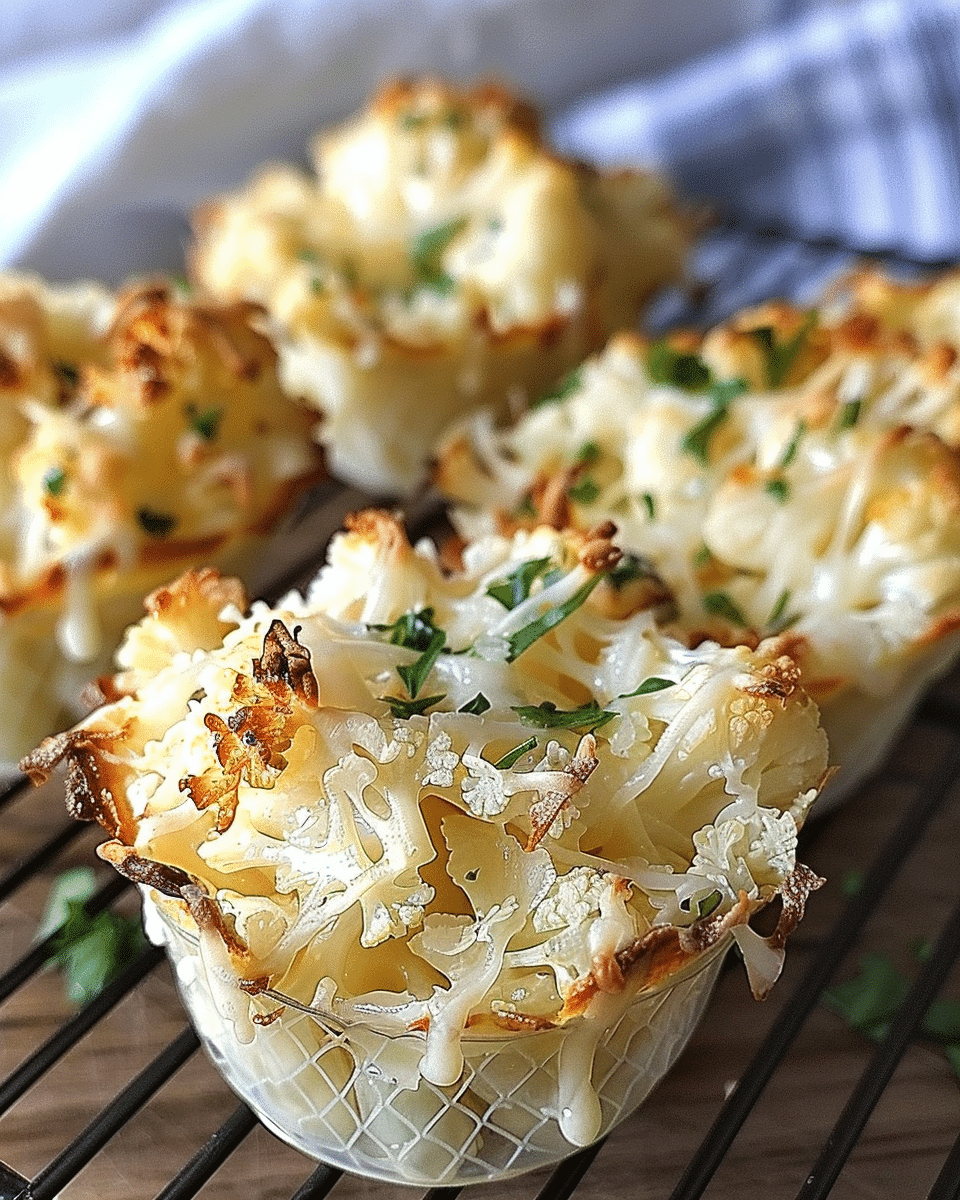 Keto Smoked Gouda Cauliflower Cups