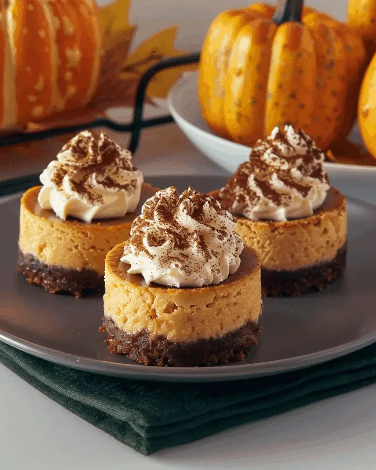 Mini Pumpkin Cheesecakes: A Bite-Sized Fall Delight