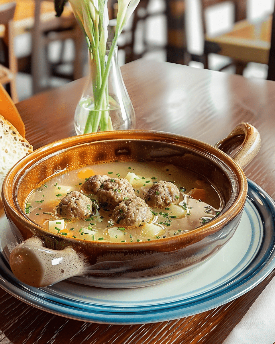 Youvarlakia (Greek Meatball Soup)