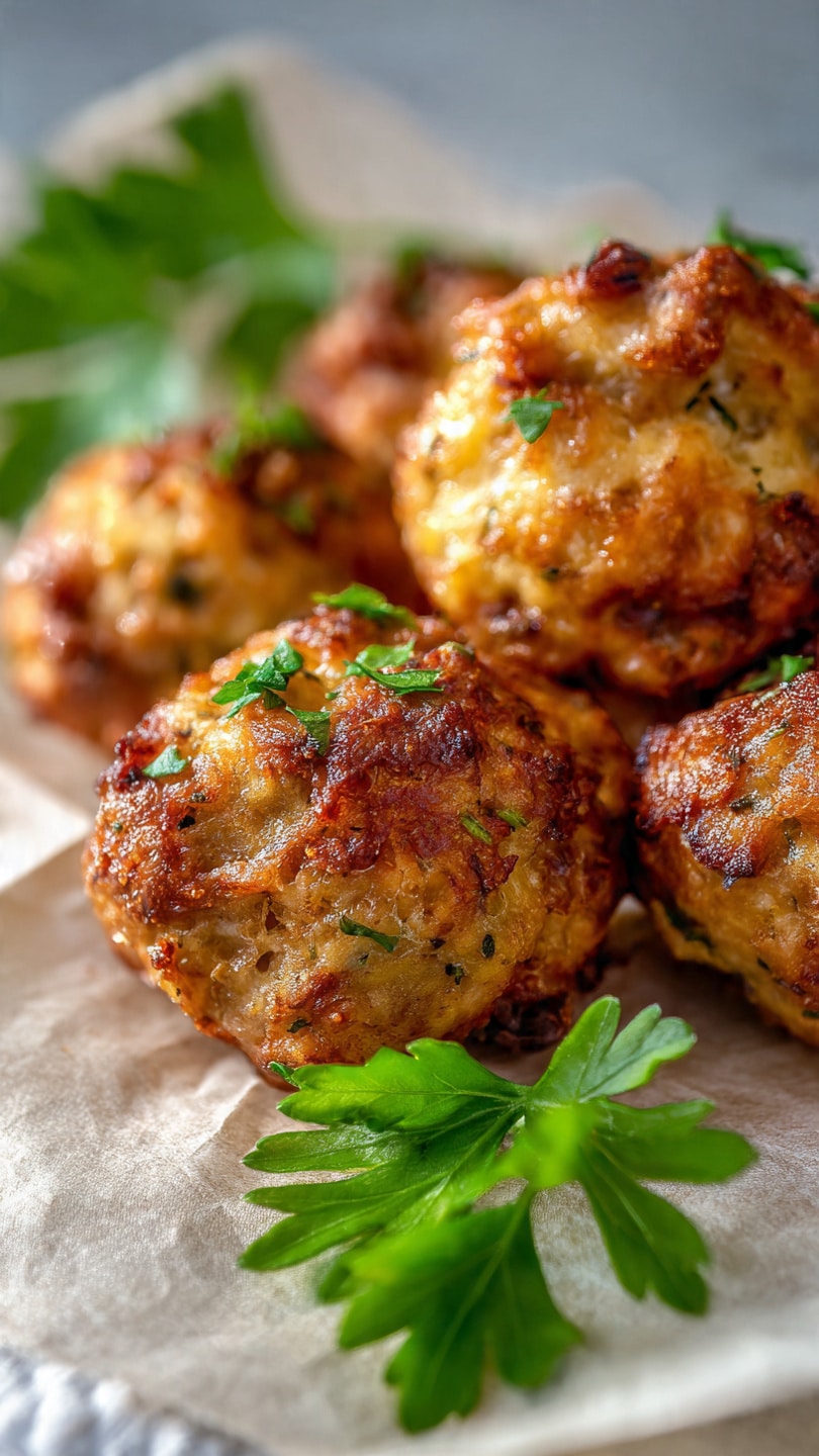 3-Ingredient Cheesy Sausage Stuffing Balls