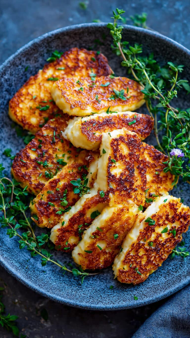 3-Ingredient Crispy Pan-Fried Halloumi
