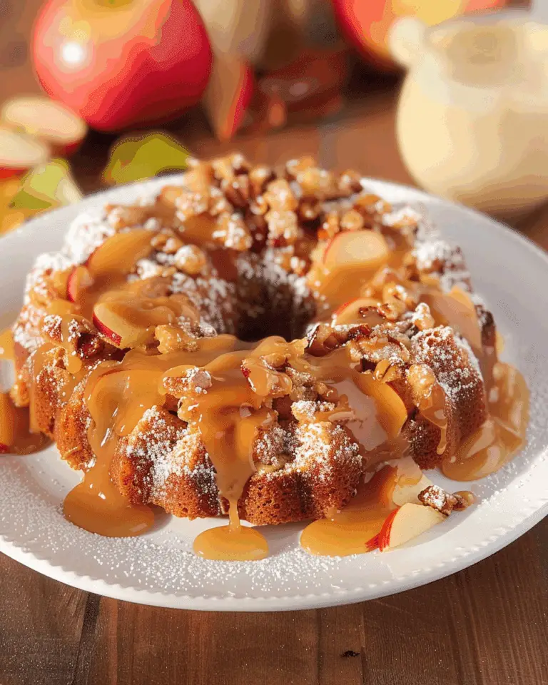 Apple Cake With Salted Caramel