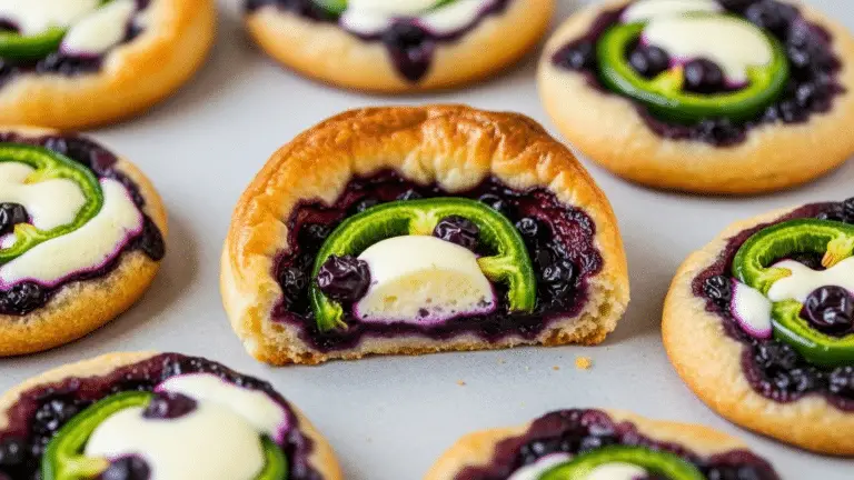 Blueberry Brie Jalapeño Poppers
