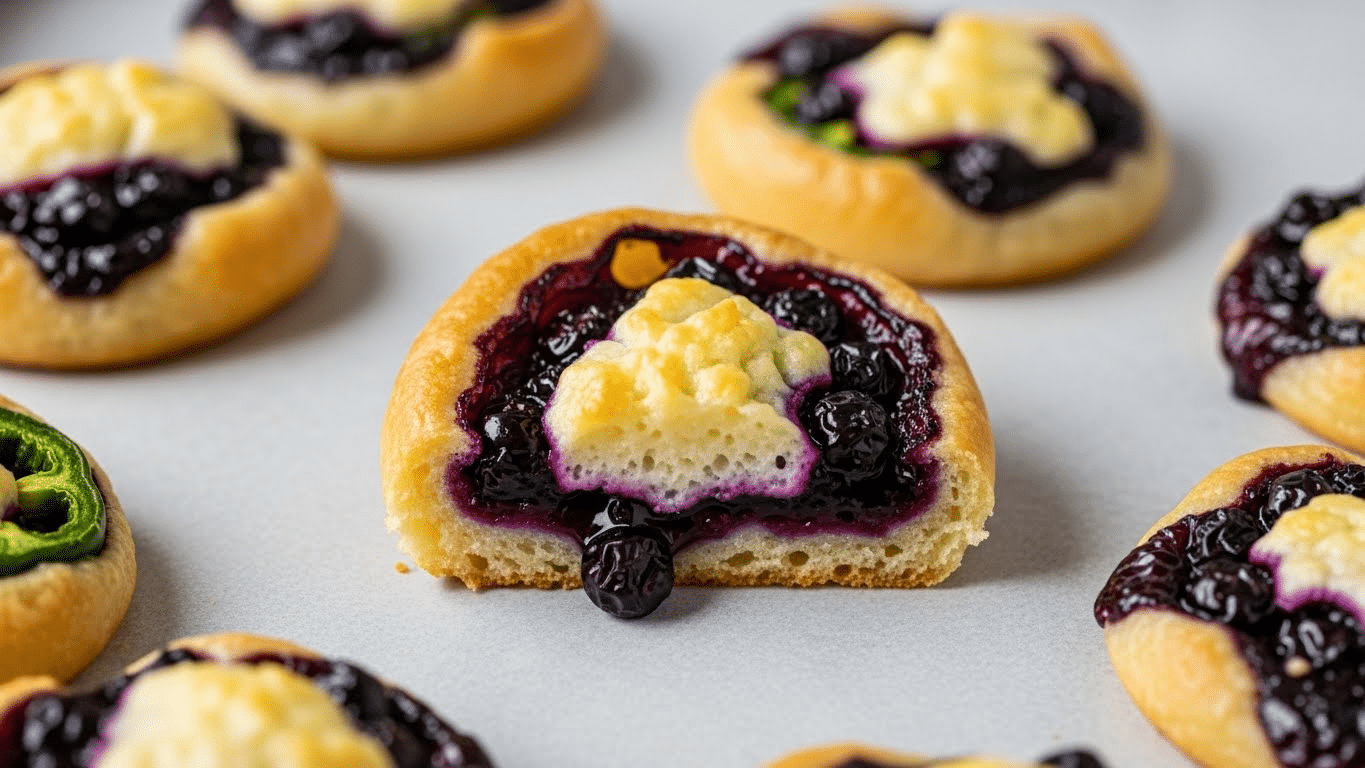 Blueberry Brie Jalapeño Poppers