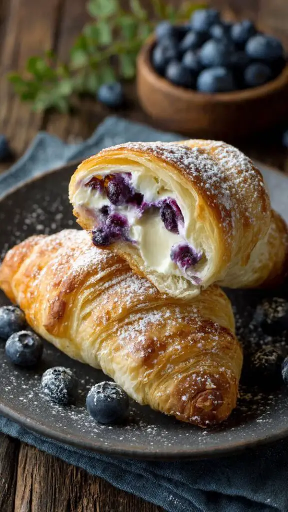 Blueberry Cream Cheese Crescent Rolls