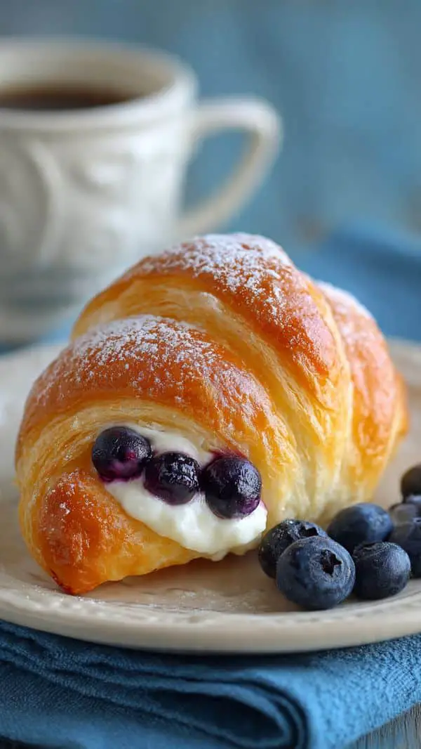 Blueberry Cream Cheese Crescent Rolls