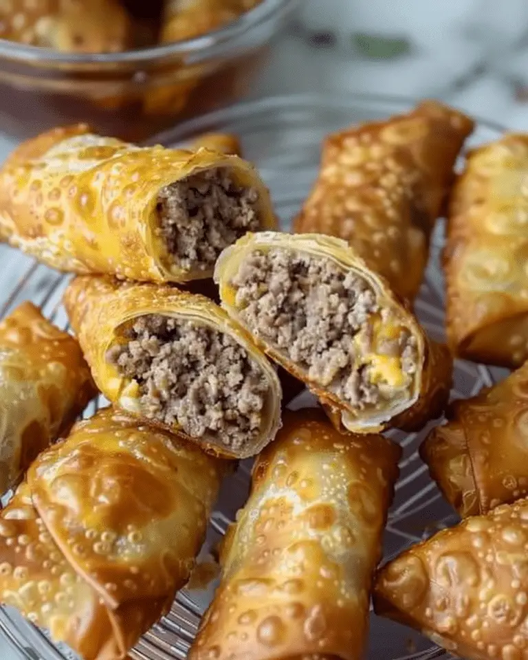 Cheeseburger Egg Rolls