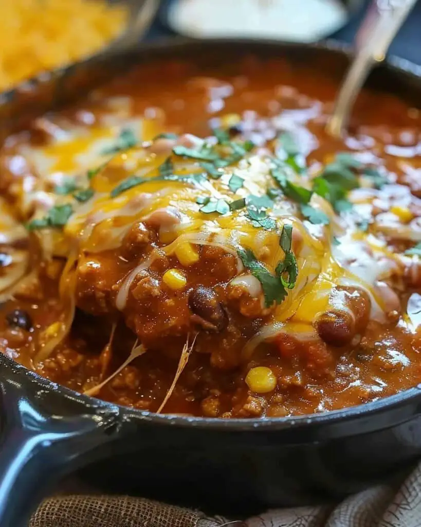 Cheesy Enchilada Chili