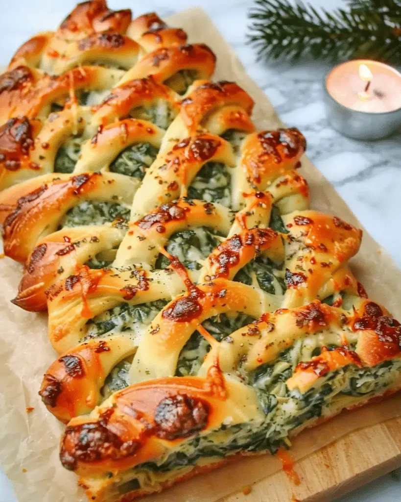 Cheesy Artichoke & Spinach Pull-Apart