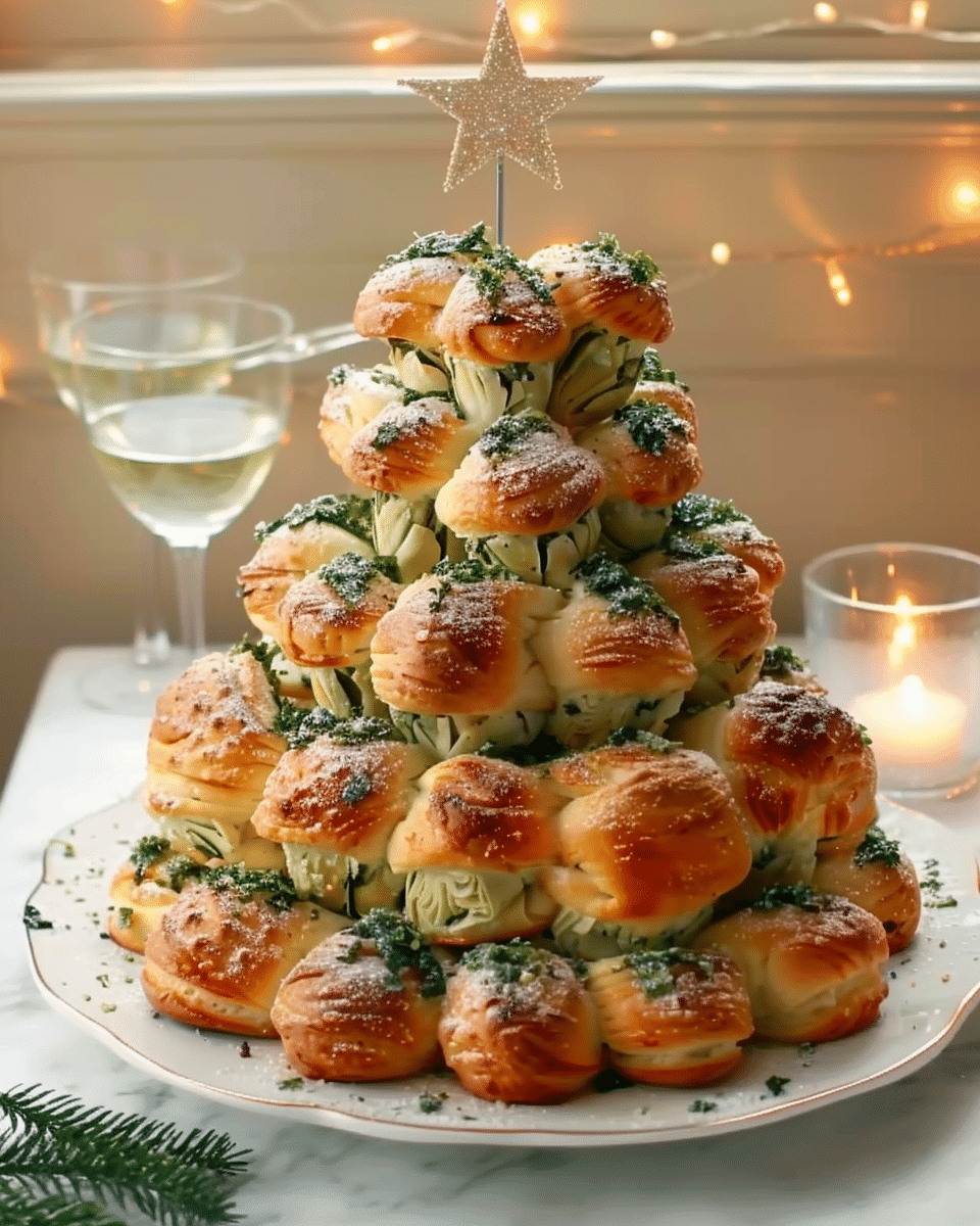 Cheesy Artichoke & Spinach Pull-Apart