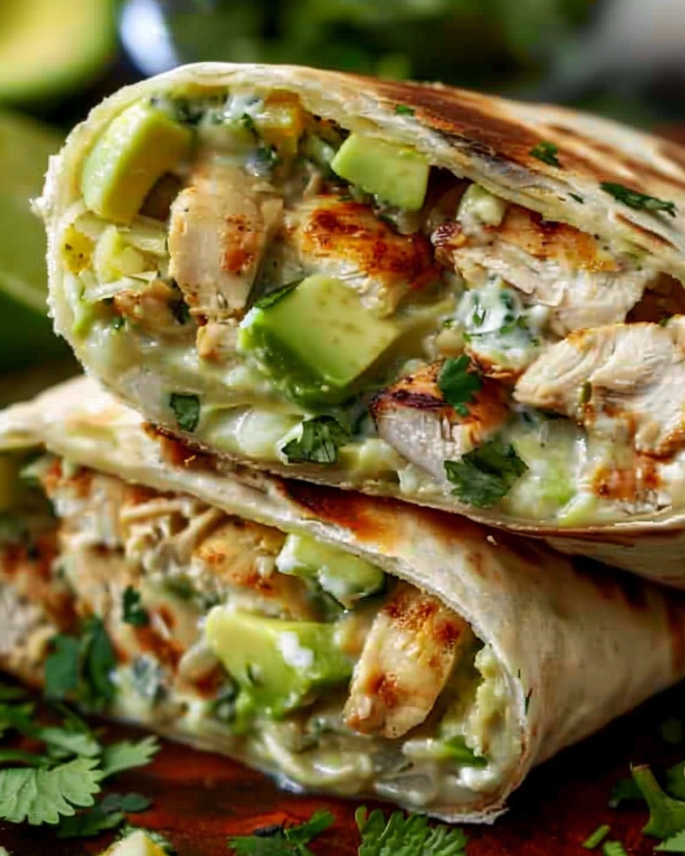 Chicken Avocado Ranch Burritos
