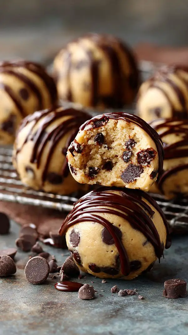 Chocolate Chip Cookie Dough Brownie Bombs