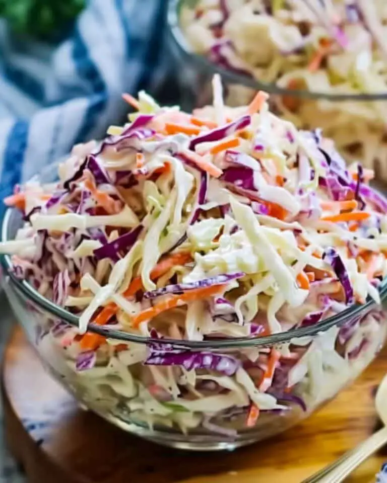 Creamy Coleslaw With Mayo And Sour Cream