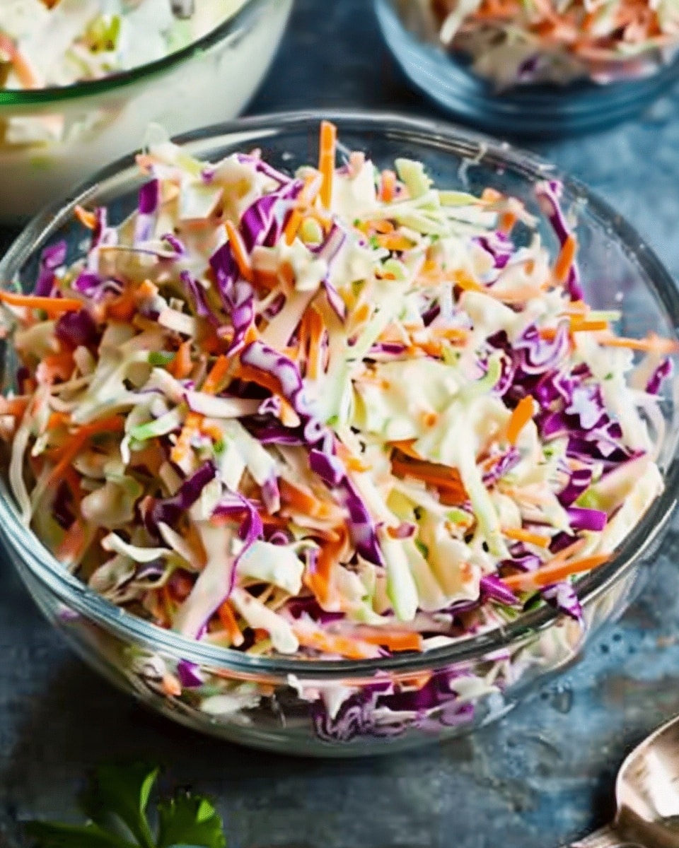Creamy Coleslaw With Mayo And Sour Cream