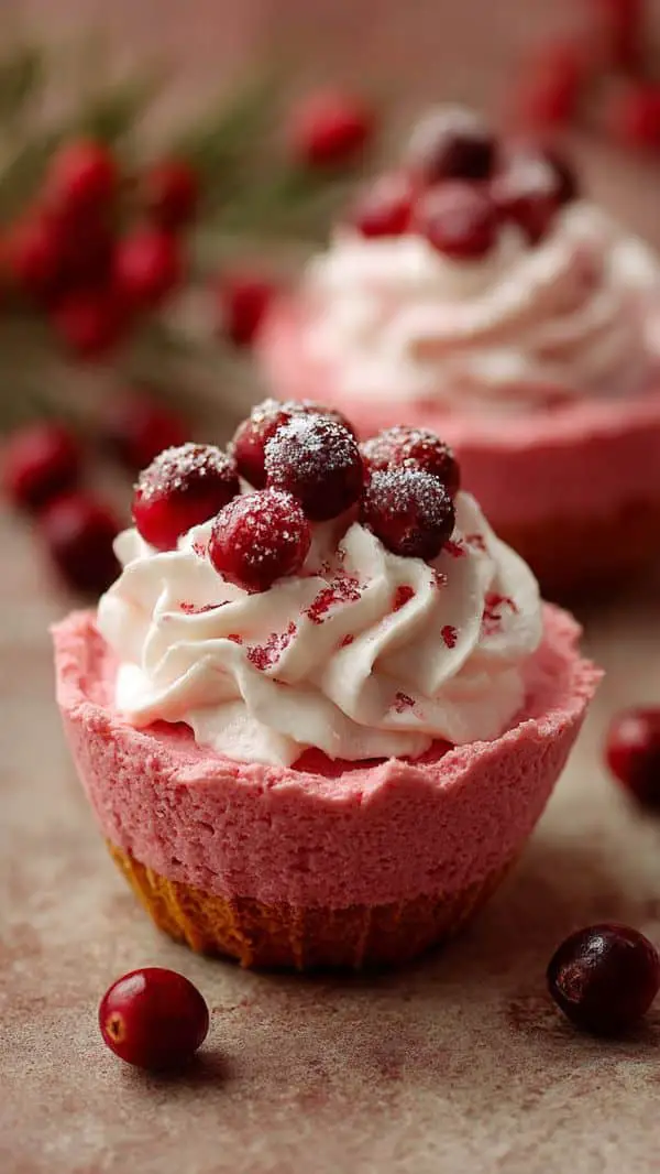 Cranberry Mousse Cups