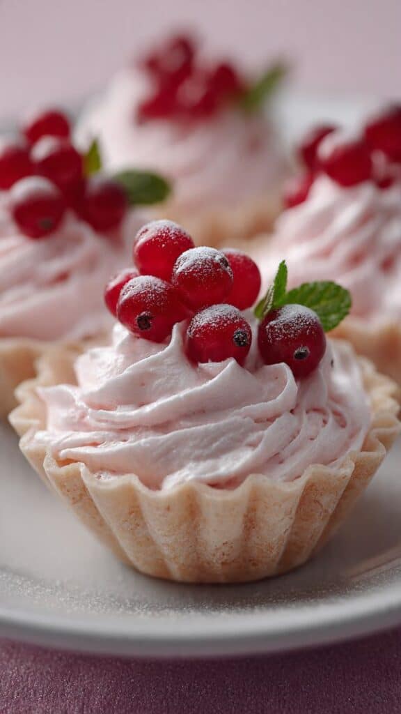 Cranberry Mousse Cups