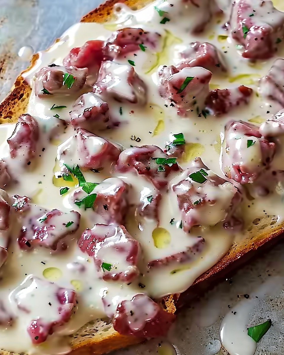 Creamed Chipped Beef On Toast