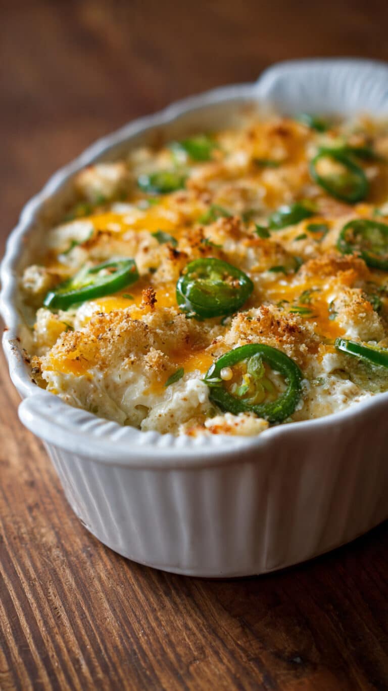 Creamy Jalapeño Popper Casserole
