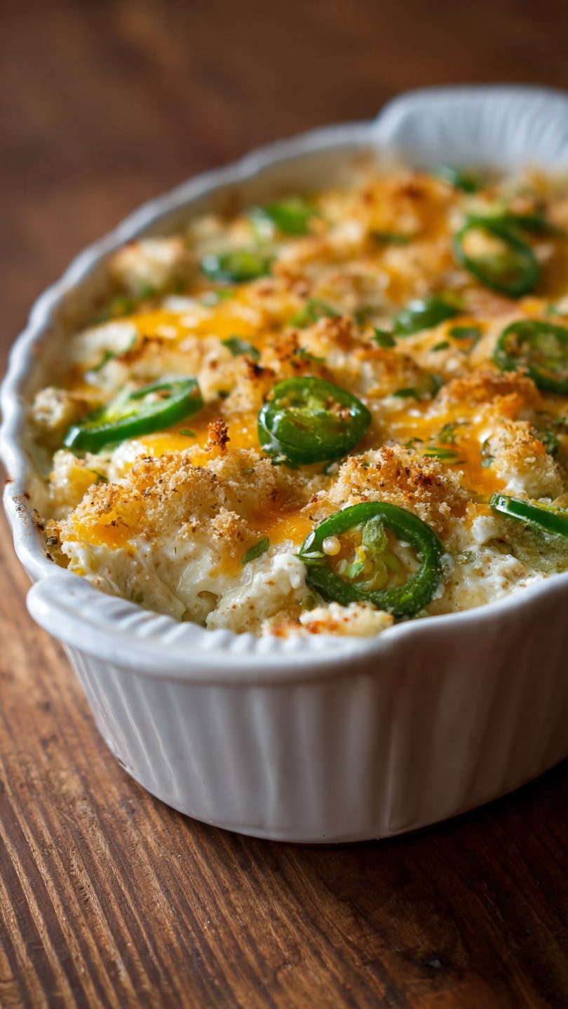 Creamy Jalapeño Popper Casserole