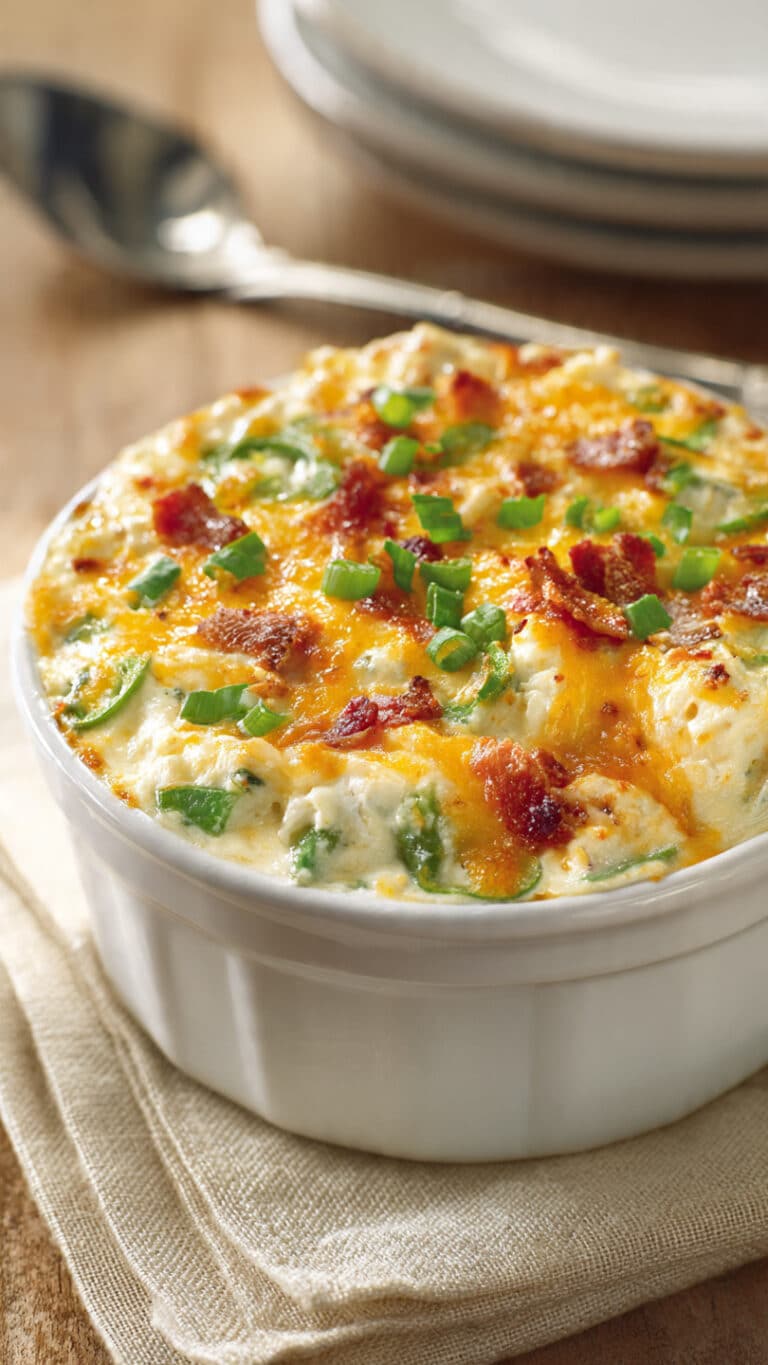 Creamy Jalapeño Popper Casserole