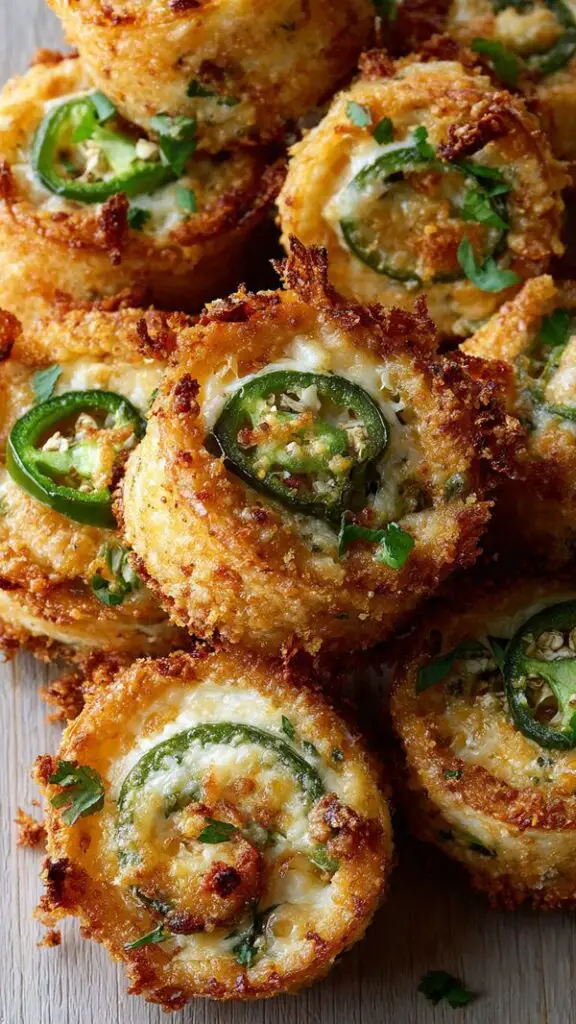 Crispy Air Fryer Jalapeño Popper Pinwheels