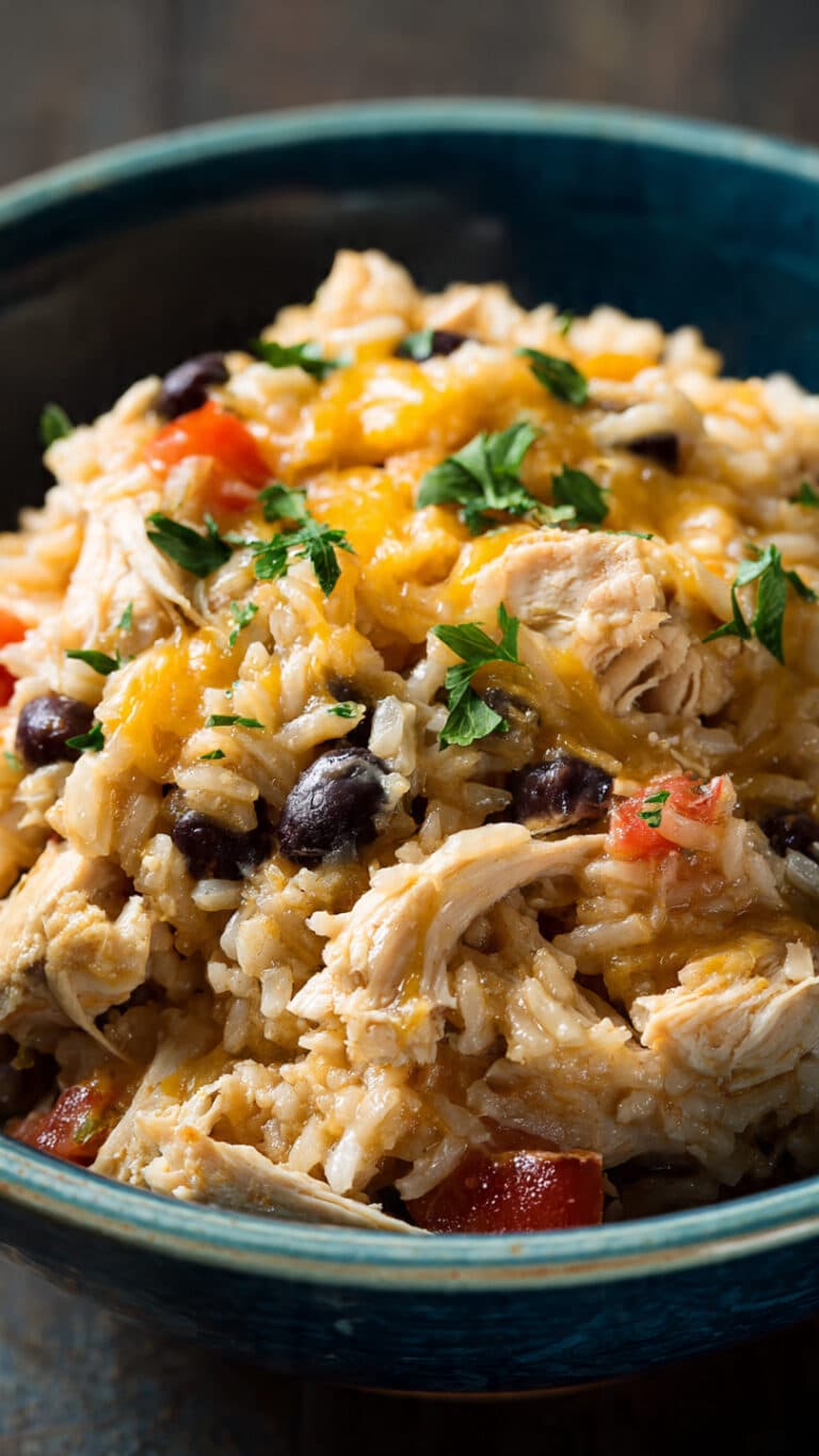 Crock Pot Chicken And Rice Burrito Bowl