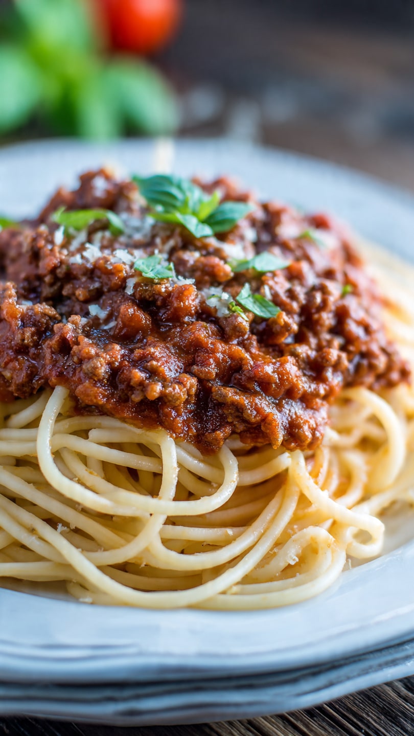 Crockpot Spaghetti Meat Sauce