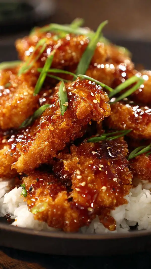 Double Crunch Honey Garlic Chicken