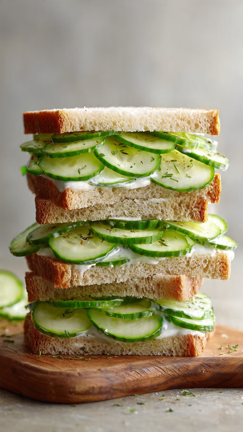 Delicious Cucumber Salad Sandwiches