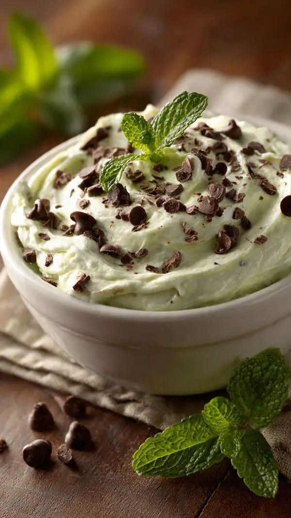 Easy Mint Chocolate Chip Cheesecake Dip