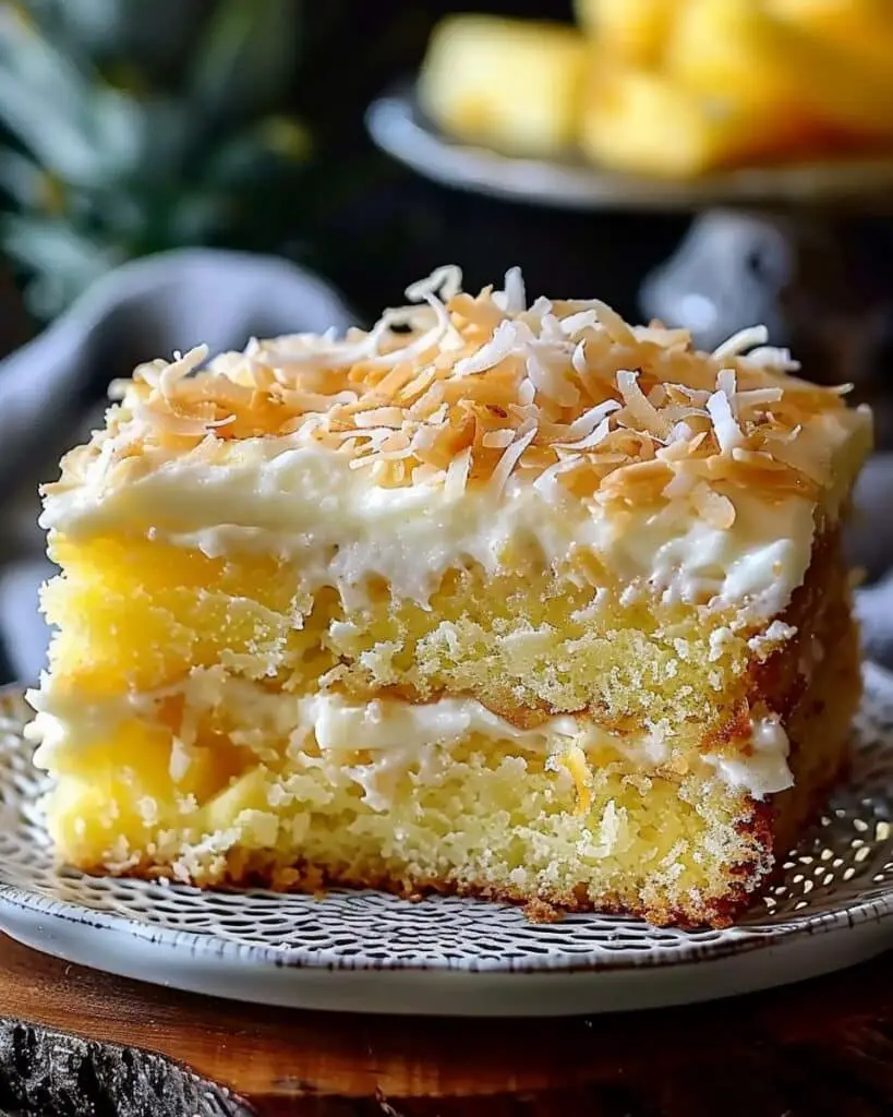 Easy Pineapple Coconut Cake