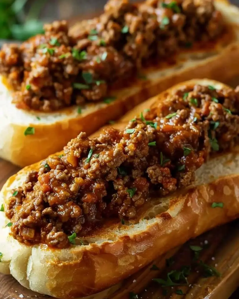 French Bread Sloppy Joes