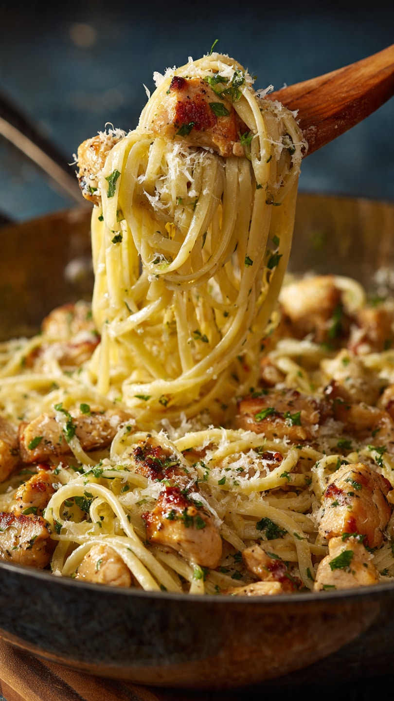 Garlic Butter Chicken Pasta