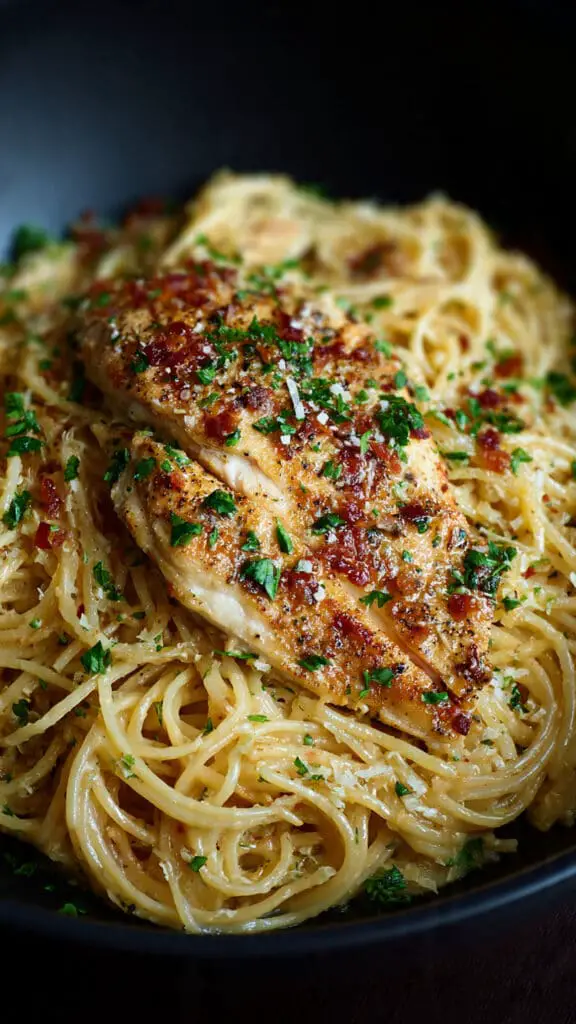 Garlic Butter Chicken Pasta