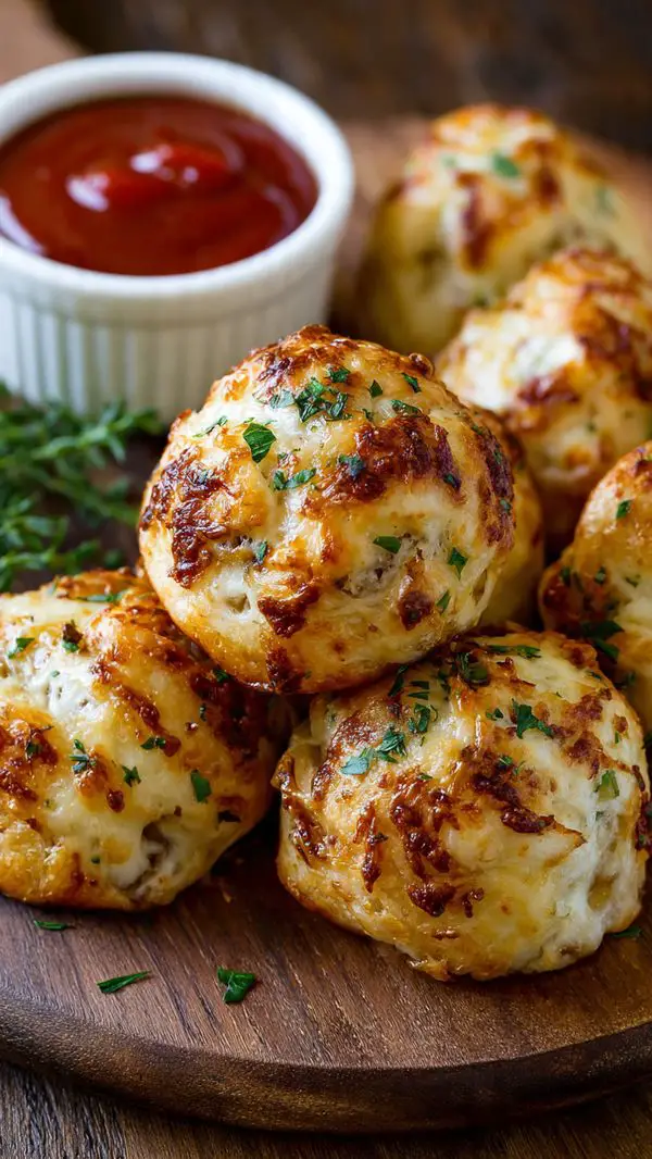 Garlic Parmesan Cheeseburger Bombs