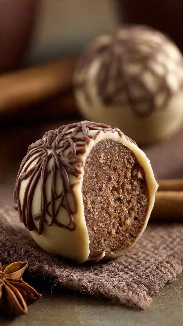 Gingerbread Cookie Dough Truffles