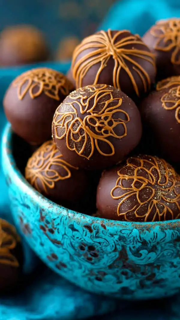 Gingerbread Cookie Dough Truffles