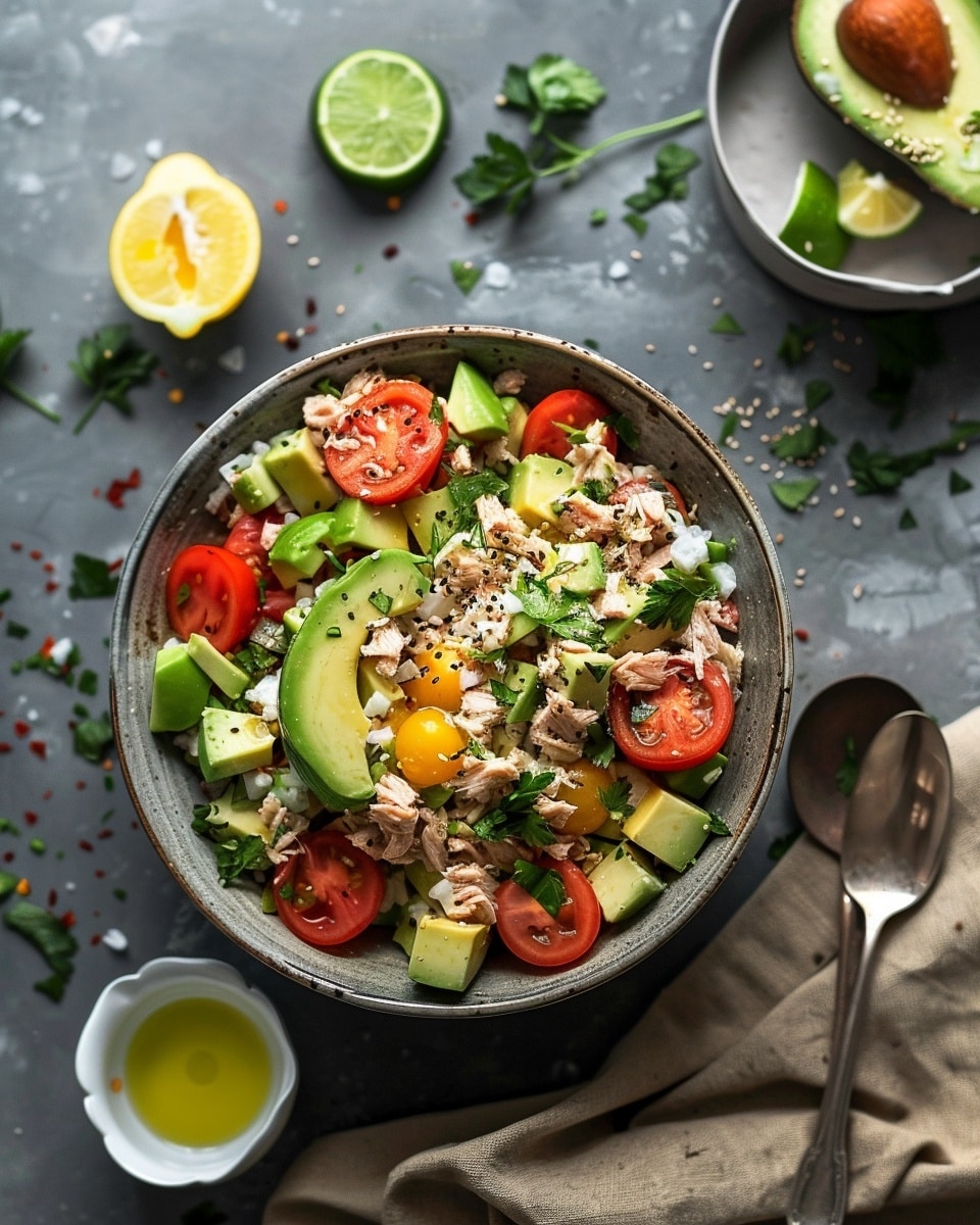 Healthy Avocado Tuna Salad Recipe