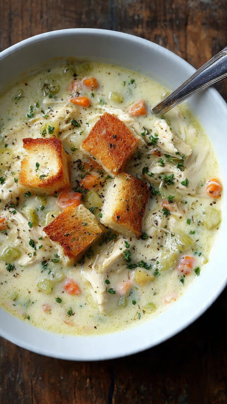 Healthy Chicken Pot Pie Soup