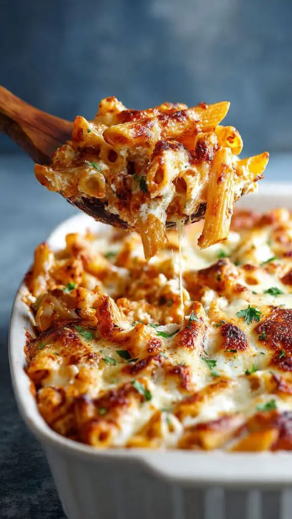 High Protein Cottage Cheese Baked Ziti