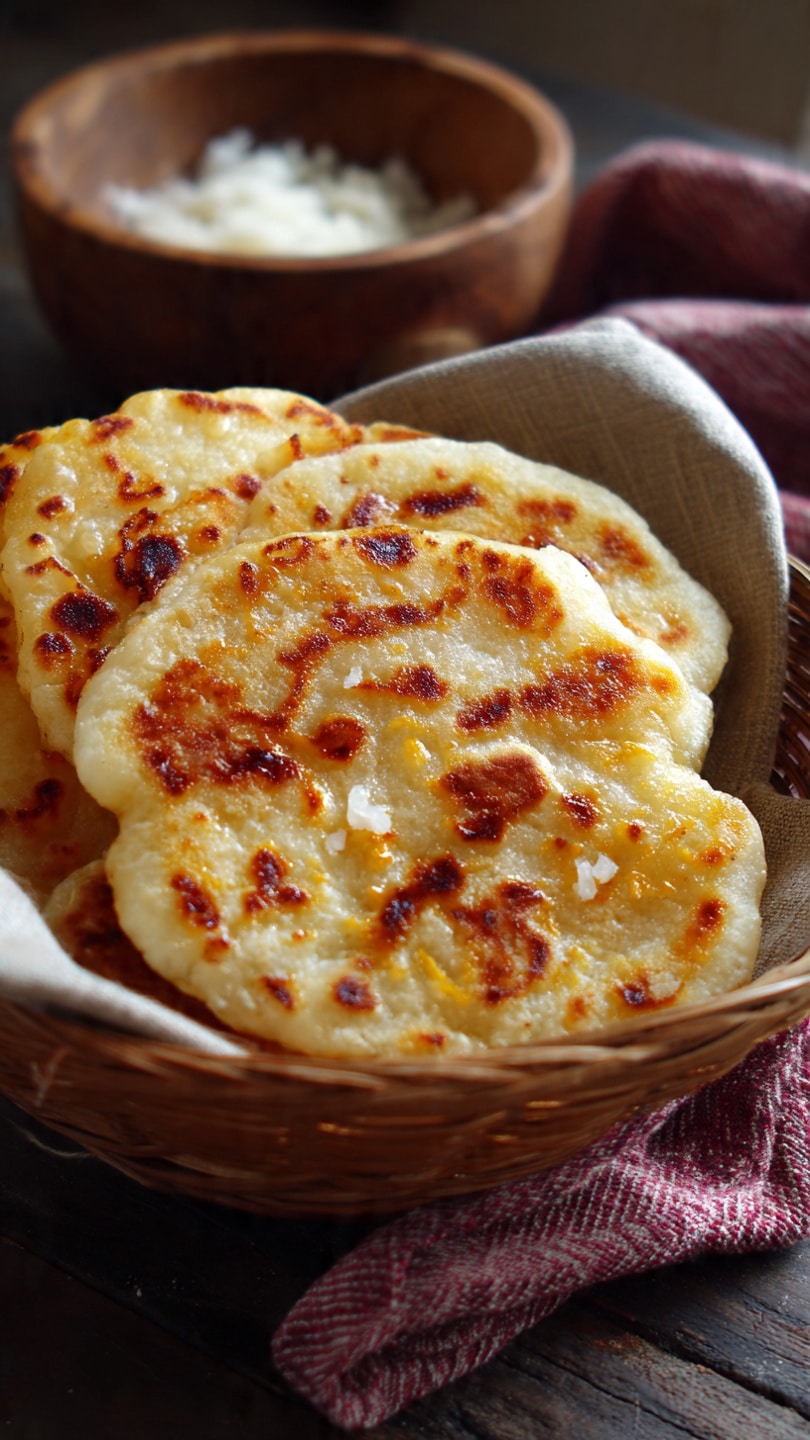 Homemade Masa Cheese Pupusas