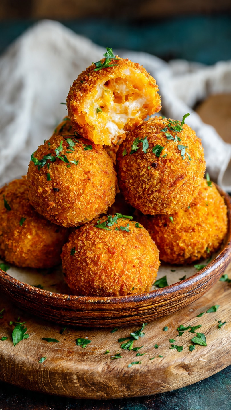 Pumpkin Arancini With Parmesan Crust