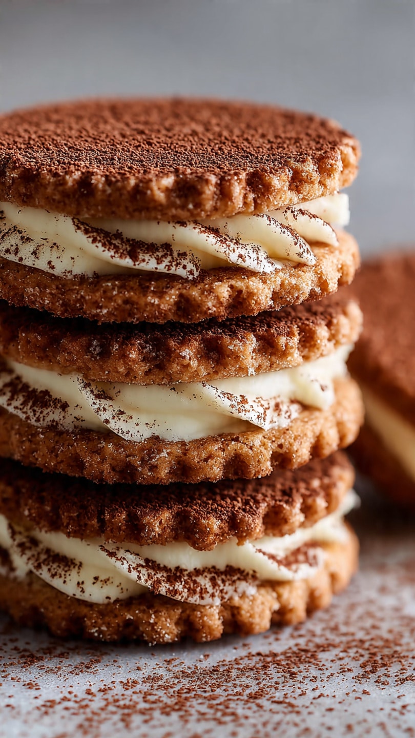 Irresistible Tiramisu Sandwich Cookies