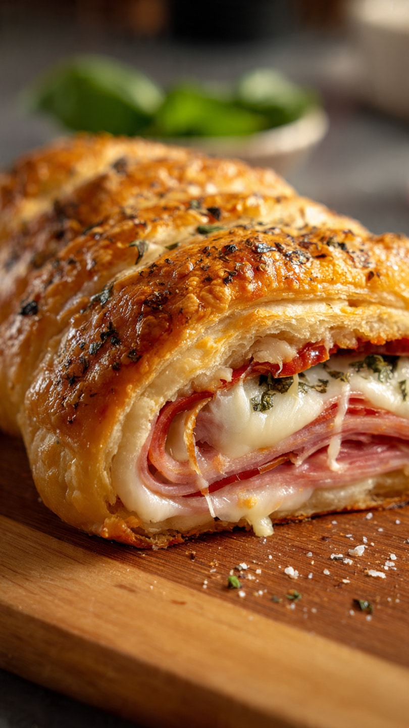 Italian Crescent Roll Sandwich Bake