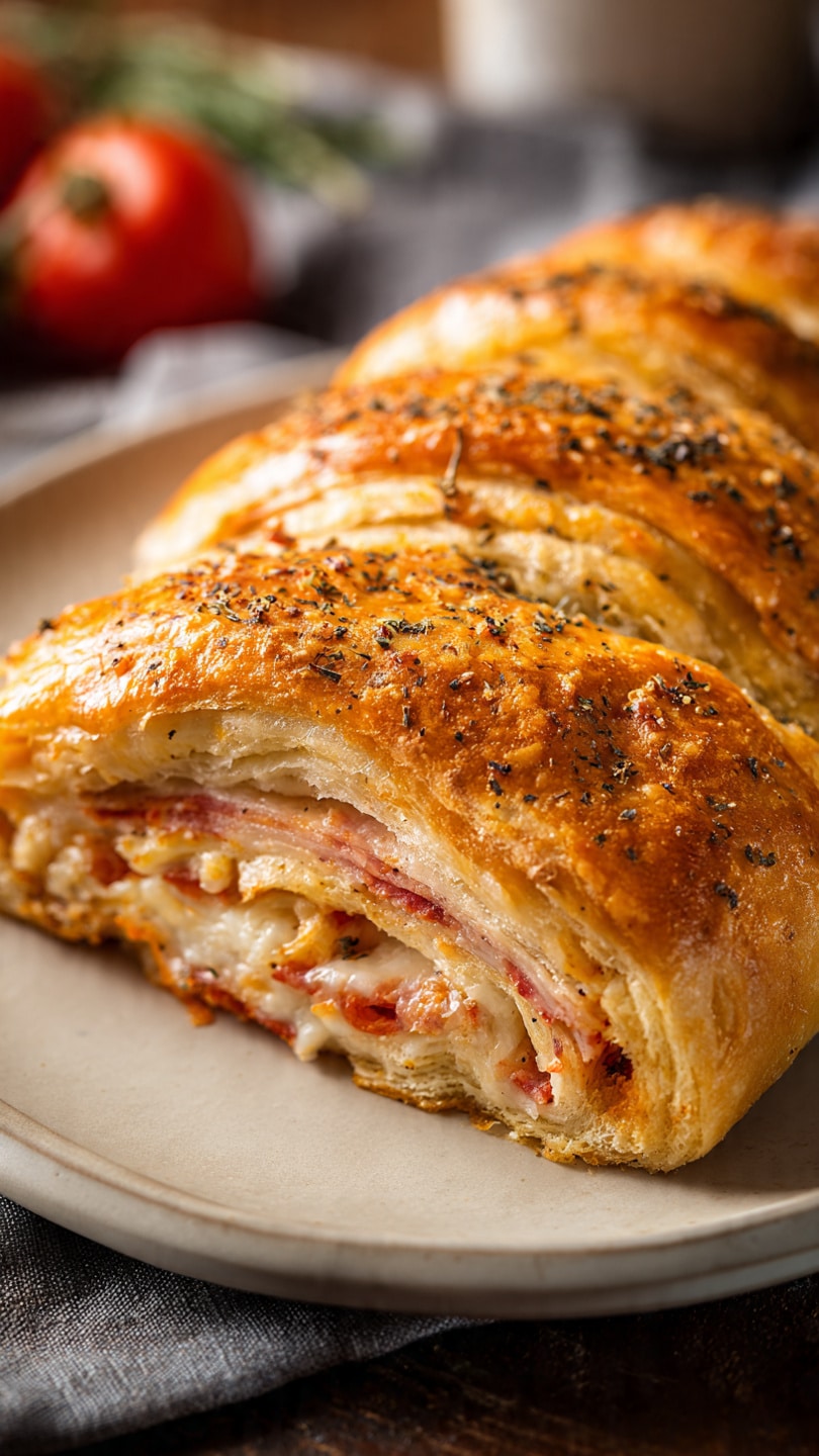 Italian Crescent Roll Sandwich Bake